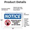 Signmission Irrigated With Reclaimed Water Sign With Symbol, 14 in W x Rectangle, Vinyl Decal OS-2PACK-NS-D-1014-L-13724 - alternate 4